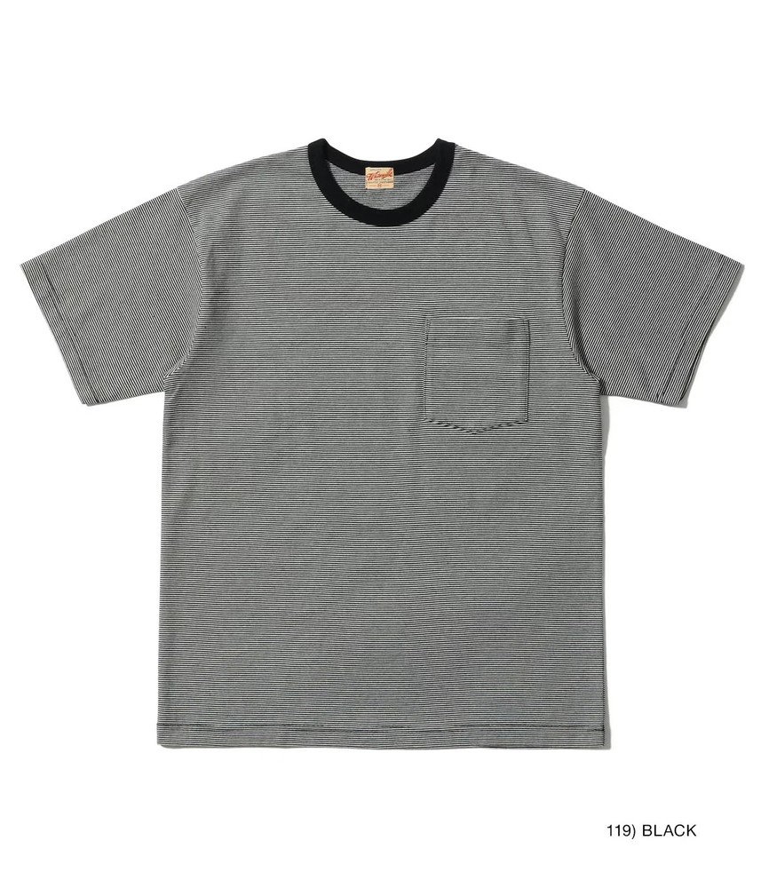 WHITESVILLE Lot No. WV79679 WHITESVILLE 30/2 FINE-LINED BORDER T-SHIRT Japan New