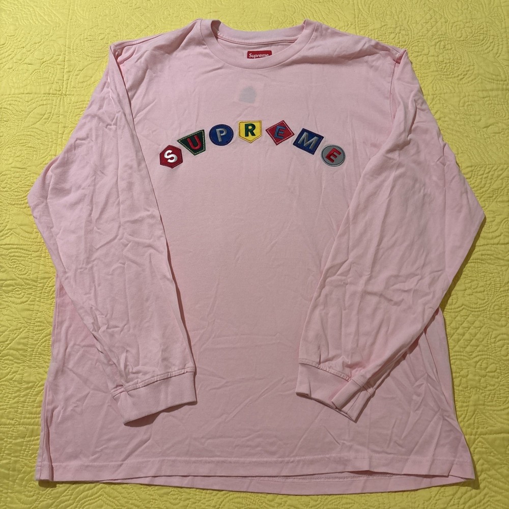 Supreme Geo Arc L/S Top Pink FW21 Brand New Size Extra Large XL