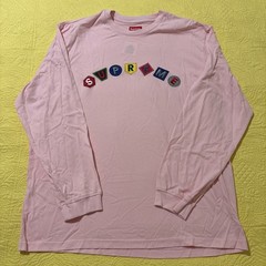 Supreme Geo Arc L/S Top Pink FW21 Brand New Size Extra Large XL