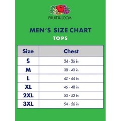 Fruit of the Loom® Big Men’s 4 CREWS TEE 3XL “100% Cotton~Slightly Imperfect”
