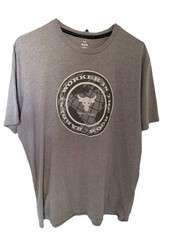 Under Armour Project Rock Shirt Mens Large Gray Short Sleeve