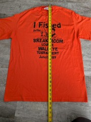 Vtg 1989 Funny WALLEYE FISHING TOURNAMENT T-Shirt XL Made In USA Single Stitch