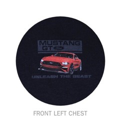 Joe Blow T’s Ford Mustang GT Unleash The Beast Men’s Black T-Shirt 6th Gen