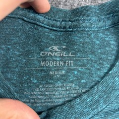 O’Neill Graphic T-Shirt Mens Medium Teal Heathered Modern Fit Short Sleeve Surf