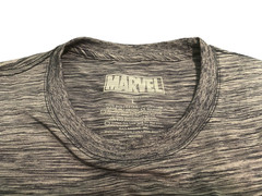 Marvel Captain America Graphic T-Shirt Men’s L Short-Sleeve Gray White Marled