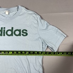 Set Of 2 Adidas Essentials T Shirt Mens M Wonder Blue Embroidered Logo Crew Neck