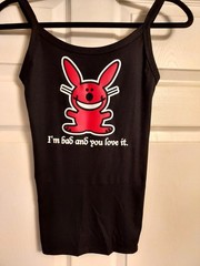 Bad Bunny Tank Top Happy bunny Shirt Im Bad And You Love It Crop Top Size XXs-2x
