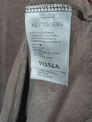 Vissla Men’s XL Brown Geometric Aztec Pocket Crew Neck Short Sleeve T-Shirt