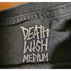 Deathwish Skateboards T-Shirt Mens Medium Black Tie Dye Spray Graphic Tee