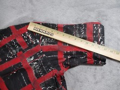 Vintage Mecca Shirt Short Sleeve Mens Medium Button Down Check Red Black AOP NWT