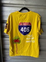 Eternity BC/AD Los Angeles GRAPHIC Embroidered Yellow T-Shirt Kobe Men’s XL