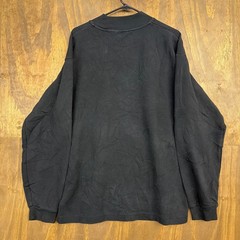 Uniqlo Mens Shirt Black Thick High Neck Stretch Minimalist Dark Academia L