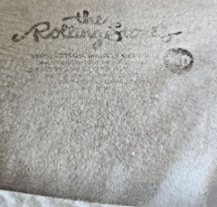 The Rolling Stones – white lace up T shirt North American Tour 1975
