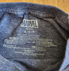 MARVEL Captain America Shield Short Sleeve Crewneck T-Shirt Adult S Cotton/Poly