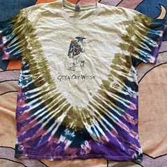 Fear and Loathing Goin Out West Tie-Dyed T-Shirt LARGE