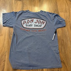 Ron Jon Surf Shop Panama City Beach Mens Large Blue Summer Cotton Comfort Colors