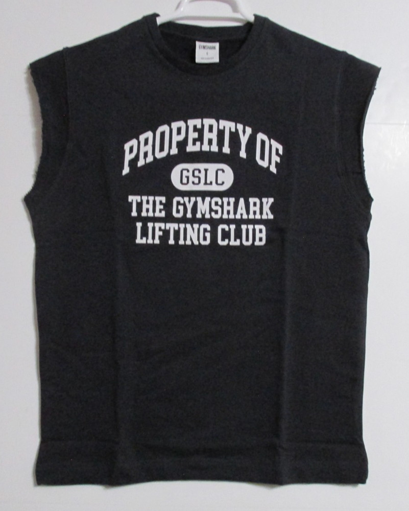 Men’s Gymshark 100% Cotton Crew Neck Sleeveless Heavy T-Shirt Size SMALL