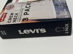 Levis T Shirt Crew Neck 3 Pack Mens L Tag-Free Premium Soft Cotton (MiscB1)