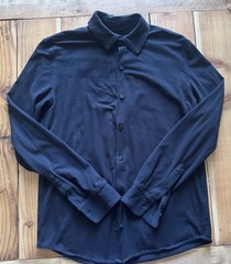 True Classic Men’s, Knit Long Sleeve, Slightly Relaxed Fit Collard Shirt Stretch