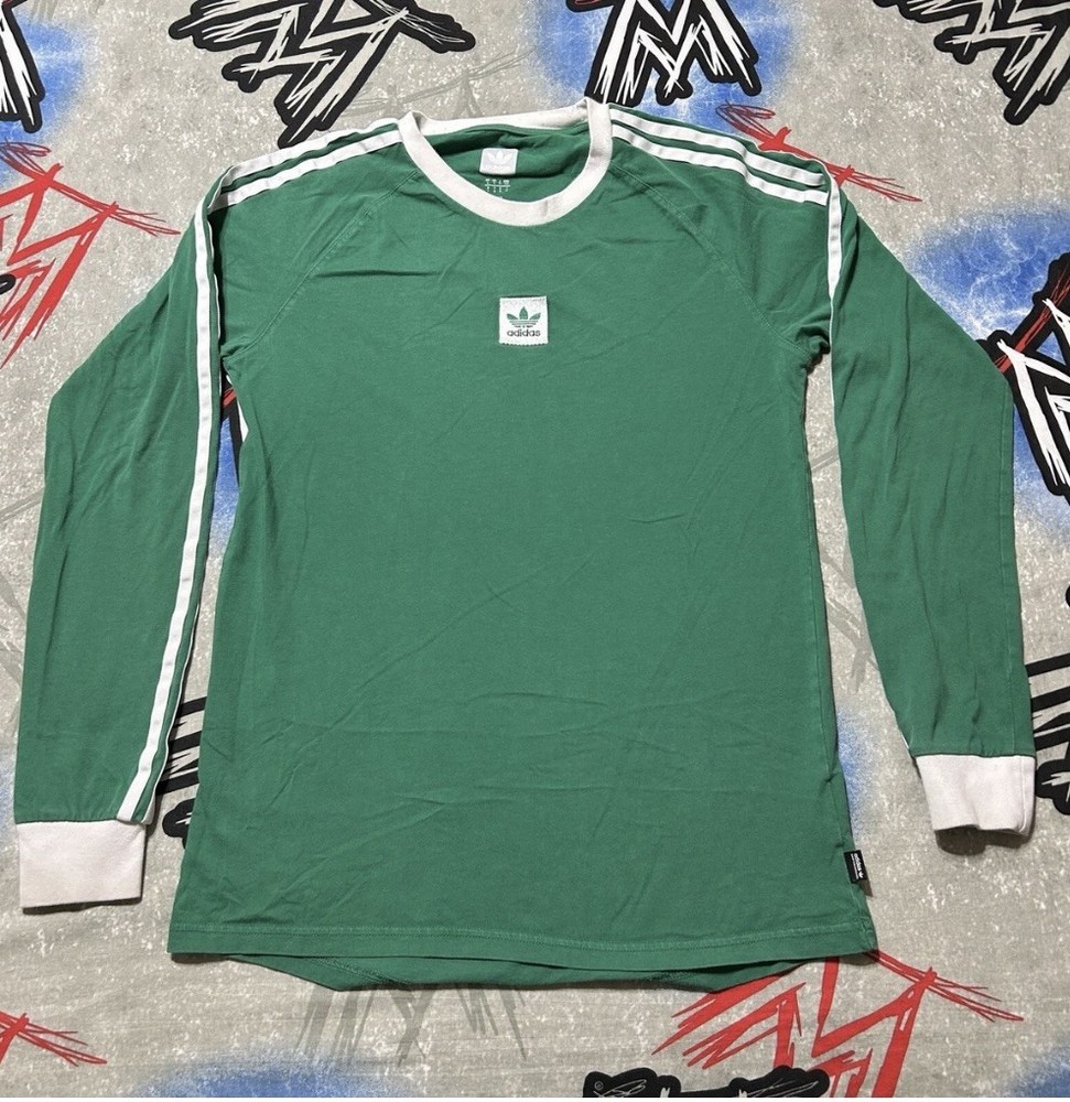adidas Tre-Foil Long Sleeve Green Men’s S T-Shirt