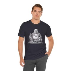 Laughing Buddha T-Shirt | Happy Budai Hotei Zen Buddhism Graphic Tee Shirt