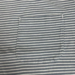 Common People Men’s Blue Pink Striped Pocket Cotton Tee T Shirt M Medium Indi
