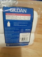 3BAGS: GILDEN Men A-Shirts Premium 100% Cotton All Day Comfort Tag Free XL 46/48