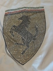 Hudson Tshirt Men’s 2XL Ferrari Embellished With Gem Stones Soft Cotton