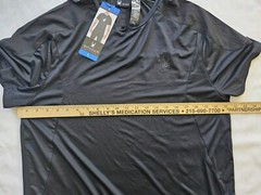 Spyder Shirt Adult X-Large Black Active Gym Shirt Mens NWT New