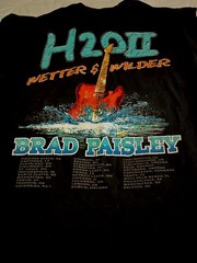 Men’s Brad Paisley Wetter & Wilder Graphic H20 II Tour T-Shirt Black M