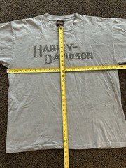 Vtg Harley Davidson T Shirt L Large Motorcycle Chandler Arizona Gray Spell Out
