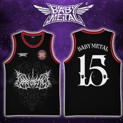Official BABYMETAL 15th Anniversary Tour Basetball Jersey Shirt Medium Size