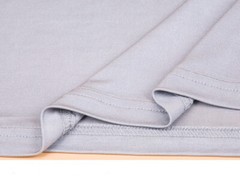 Knitted Men’s Short Sleeve T-shirt Mulberry Silk Fabric Round Neck Pullover Top
