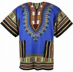 #1 Best Quality Unisex African Bright Dashiki 100%Cotton Shirt Variety Colors.