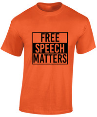 FREE SPEECH MATTERS MENS T SHIRT UK UNITED KINGDOM GOVERNMENT POLITICS TOP