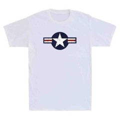 Air Force Roundel US Air Force Army Veteran Military Patriot Retro Men’s T-Shirt