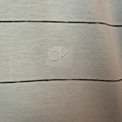 Calvin Klein CK Mens Stripey Logo Short Sleeve T-Shirt Size L – BRAND NEW W TAGS