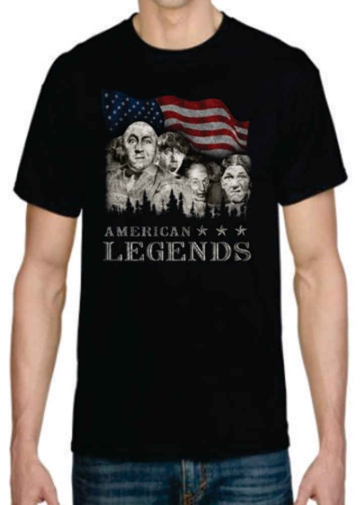 Adult DryBlend® T-Shirt – ( MT RUSHMORONS – STOOGES – HUMOR / NOVELTY)