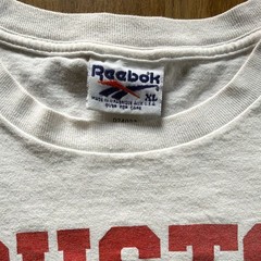 Vtg. Reebok Houston Football Logo T-Shirt Men’s XL White Red Cotton Knit