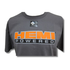 Mopar Hemi Powered Logo Cotton T-Shirt Gray Official Licensed