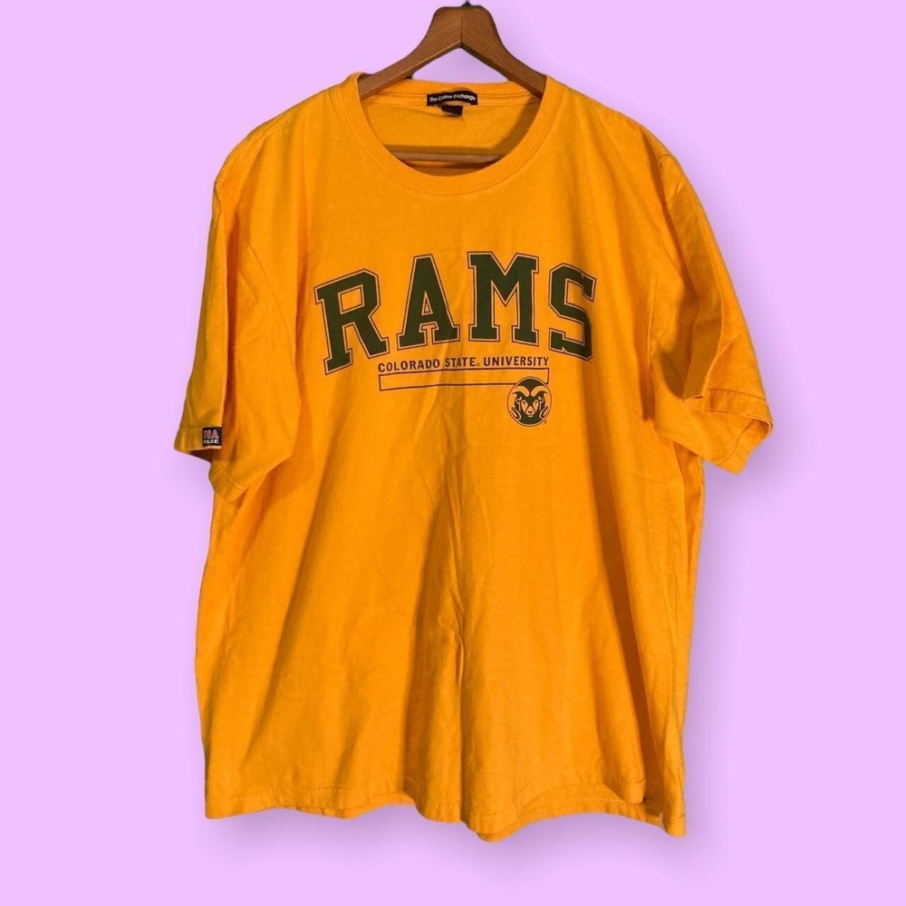 Modern Colorado rams sports tee made in USA cotton exchange tag xl