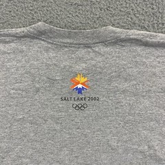 Vintage Salt Lake City Olympics T-Shirt Adult XL Gray Short Sleeve Sports Y2K