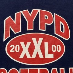 Vintage 90s NYPD Softball Shirt Size XL Long Sleeve New York Police Bacardi NYC