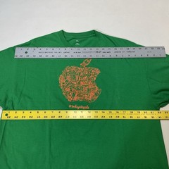 Today at APPLE Computer Tee SHIRT Green Crew Neck Cotton T Rocket Unisex XL