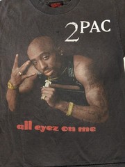 Vintage 2pac T Shirt All Eyez On Me Album Rap Tupac Death Row Small Rare 2005