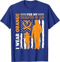 I Wear Orange for My Daughter in Law American Proud Daddy T-Shirt
