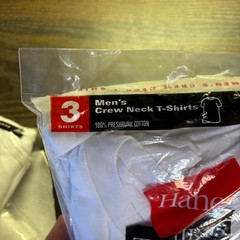Vintage Hanes Undershirts Mens XL 46-48 White Crewneck 2135 Shirt 3 Pack Sealed