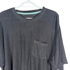 Free Fly Bamboo Pocket T-Shirt Mens L Charcoal Heather Gray Short Sleeve Tee