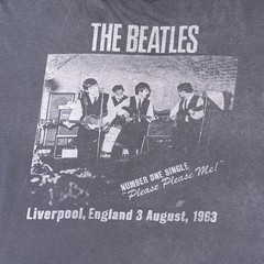 The Beatles 2XL 2014 Gray T-Shirt Liverpool England Graphic Please Please Me