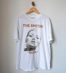 The Smiths Morrissey RANK Shoplifter White Heavy Cotton T-Shirt Size S-5XL